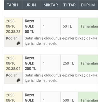 Epin.com.tr 4Gündür Gelmeyen Kodlar