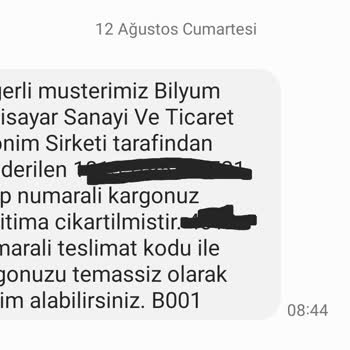Sürat Kargo Dağıtıma Çıkan Kargom Teslim Edilmedi