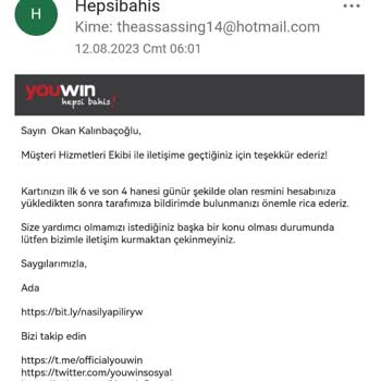 Youwin.com(hepsibahis) Paramı Vermiyor