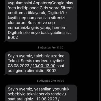 Digiturk Sözünde Durmuyor Verdiği Randevu Günü Ve Saatinde Gelinmiyor