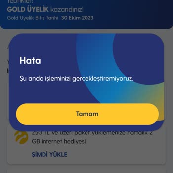 Turkcell Gold Üyeliği Hediyemi Alamıyorum