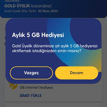 Turkcell Gold Üyeliği Hediyemi Alamıyorum