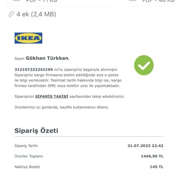 IKEA Horoz Lojistik İşbirliğinde Kargolarım Kayıp Lütfen Yardım Edin
