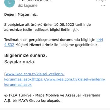 IKEA Horoz Lojistik İşbirliğinde Kargolarım Kayıp Lütfen Yardım Edin