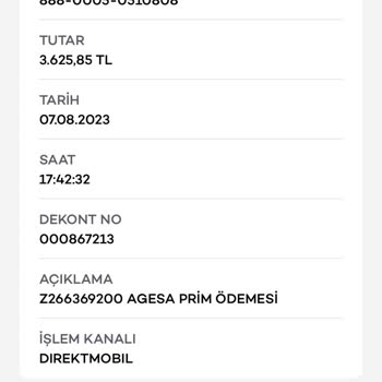 Akbank Agesa Prim Ödemesi!