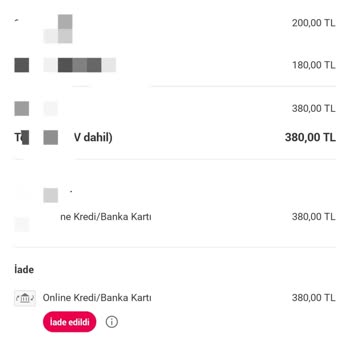 Yemeksepeti İptal Edilen Siparişin İadesi Yapılmadı