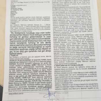 Millenicom Çok Ciddiyetsiz Ve Ulaşamıyorum