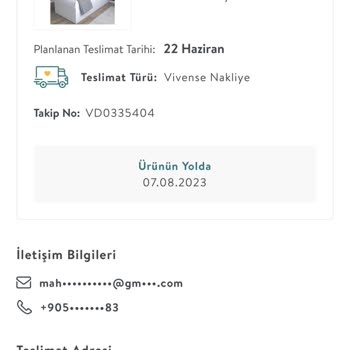 Vivense Belirtilen Tarihte Ürünlerin Teslim Edilmedi