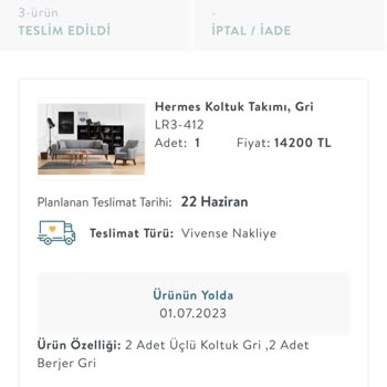 Vivense Belirtilen Tarihte Ürünlerin Teslim Edilmedi