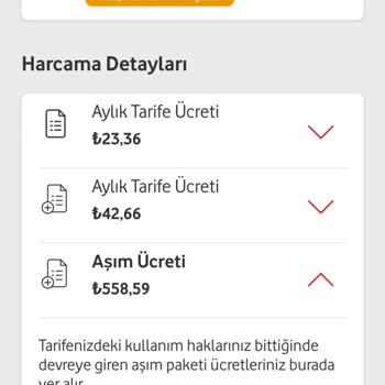 Vodafone Avantajlı Aşım Ücreti 500 MB Mağduriyeti