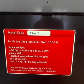 Digiturk E16-4 Hatası Üzerinden 99 Tl Faturalandırma