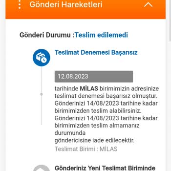 MNG Kargo Kargom Teslimat Başarısız Oldu