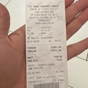 Zara Akmerkez Mağazasından Alınan Parfüm Sıkıntısı