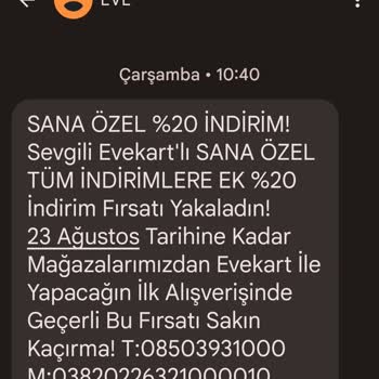 Eve %20 İndirim Yalanı