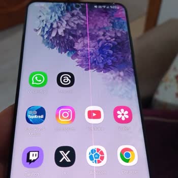 Samsung S20 Plus Pembe Dikey Çizgi Sorunu