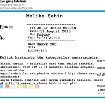 Jolly Joker'deki Melike Şahin Konseri Deneyimi