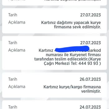 Kuryenet Dağıtımda Olan Kartım 9 Gündür Ortada Yok
