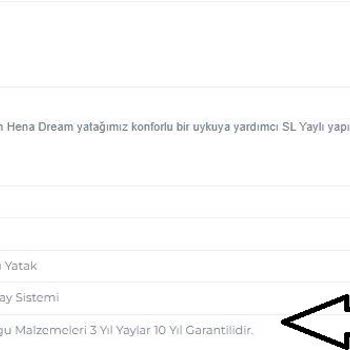 Bellona Yatak Yay Garantisini Uygulamıyor