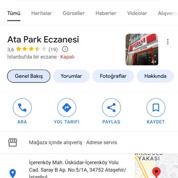 Ata Park Eczanesi (Ataşehir) Telefonda Kötü Üslup!