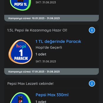 Pepsi Marketler Kazandırio Hediyelerini Vermiyorlar