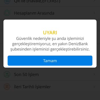 Denizbank Hesap Giriş Blokesi