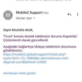 Mobile2 Fcoin Oyun İçi Para Yatırma