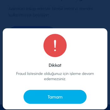Turkcell Fraud Listesinden Çıkarılmayı İstiyorum