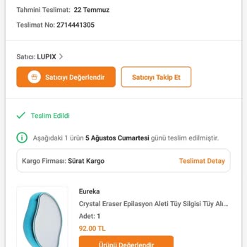 Trendyol'dan Aldığım Ürünün Gelmemesi