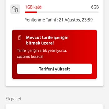 Vodafone Her Şey Yanımda 5 GB Gelmedi Aramaktan Yoruldum