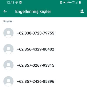 WhatsApp Tanımadığım Numaralardan Mesaj Almam