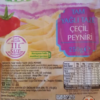 Migros Çeçil Peynir Küf