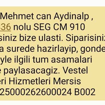 A101 İnternet Sitesinden Çamaşır Makinesi Teslim Edemedi.