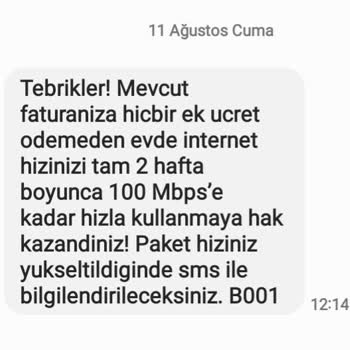 Türk Telekom Sil Süpür 100 Megabit Hediye Verilmesi Hakkında