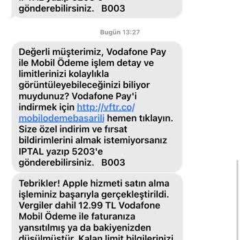 Vodafone Hattımdan Sürekli Para Kesiliyor