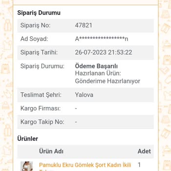 Nare Giyim Ürünüm Teslim Edilmiyor