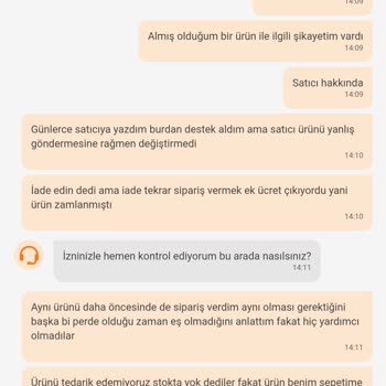 Altınpamuk Tekstil Ürün Değişimi Yanlış Ürün Gönderimi