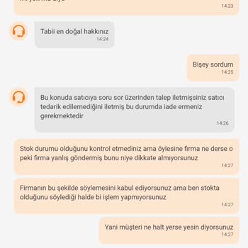 Altınpamuk Tekstil Ürün Değişimi Yanlış Ürün Gönderimi