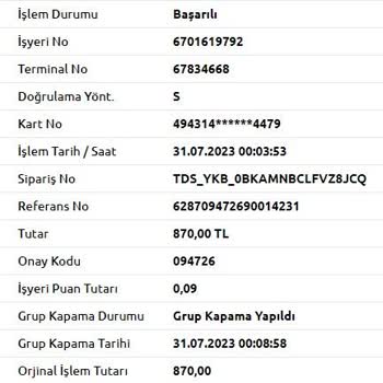 Yapı Kredi Para İadesi Yapmıyor