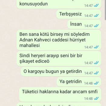 AGT Kurye (aynigunteslim.com) Üslupsuz Onayım Olmadan Ade Konuşma