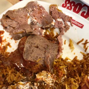 Baydöner Yanmış Patates, Pişmemiş Et