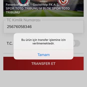 Passolig Fenerbahçe Gaziantep Maçı İçin Transfer Yapılmıyor