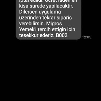 Migros Sipariş İptali Ve İade