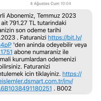 D-Smart Haksız Cayma Bedeli Ve Faturalandırma