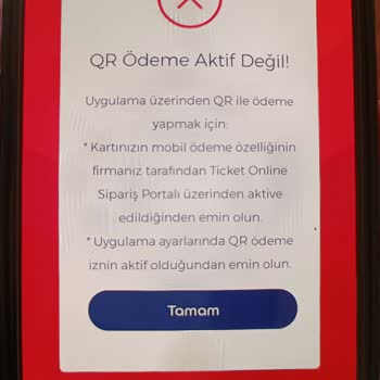 Ticket Restaurant Online Ödeme Yapamıyorum