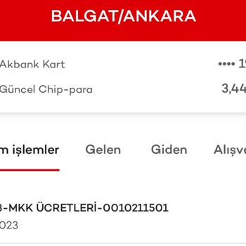 Akbank MKK Ücreti Kesintisi