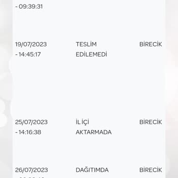 PTT Kurye Teslimatı Yapmıyor