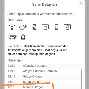 Ayar Aydın Seyahat Sefer Saati Ve Koltuk Numarası Değişimi