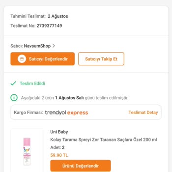 Uni Baby Spreyin Kötü Kokusu