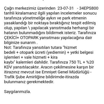 Getir Araç (Moov) Uygulaması Hakkında Sorun