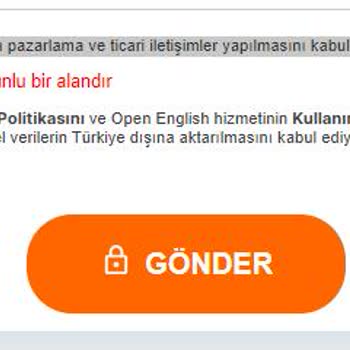 Open English Ticari İletişim İzni Zorunluluğu